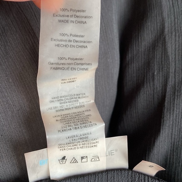 Bleu Rod Beattie black sheer pom pom coverup S - Picture 7 of 7